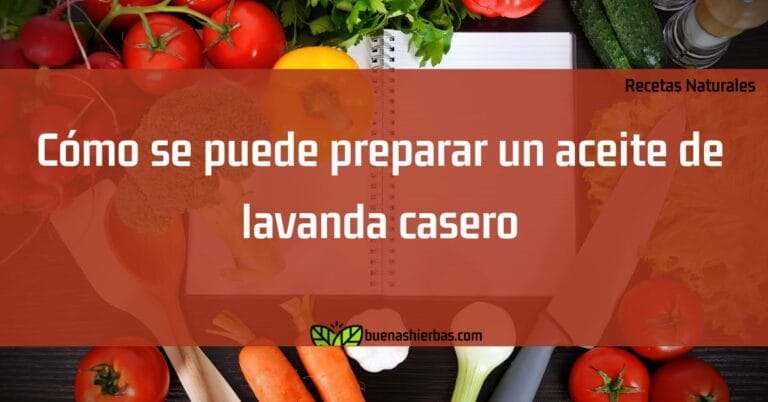 Cómo se puede preparar un aceite de lavanda casero